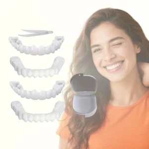 6Pcs Denture Kit: 2 Upper & 2 Lower Clip-On