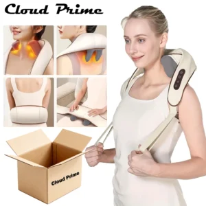 Multi-functional Neck and Shoulder Massager U-shaped Deep Tissue shiatsu Electric Air Compress Kneading Back Massager